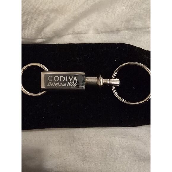 Accessories - Vintage‎ Godiva Chocolate ,Metal  Keychain Fob